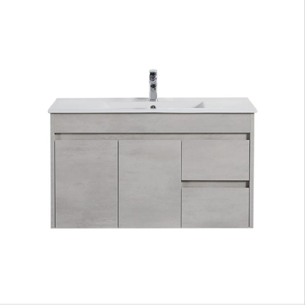 Wall Hung Cabinet Concrete Grey 890*455*525mm - NC94RWH