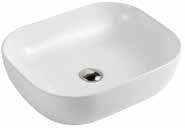 ABOVE COUNTER
GLOSS WHITE
0 TAP HOLE
32MM WASTE WITHOUT OVERFLOW