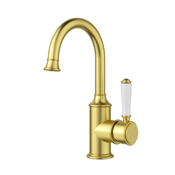 IKON / Clasico Gooseneck Basin Mixer HYB868-201A - Image 4
