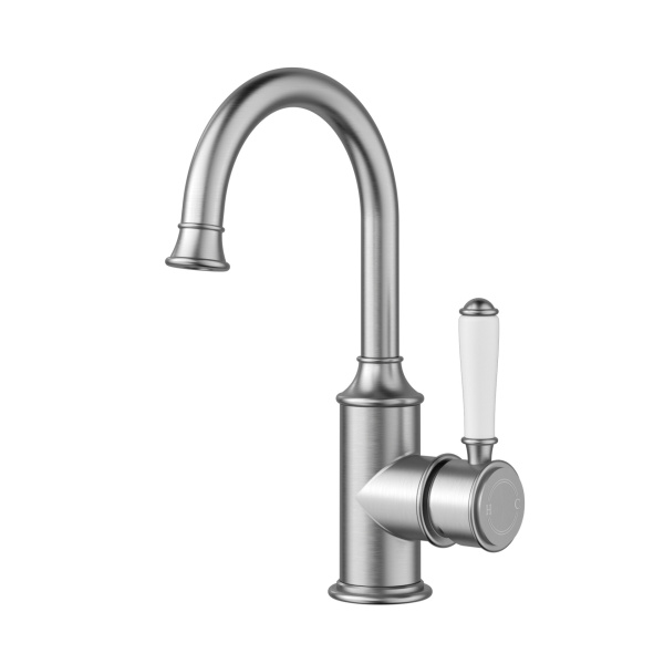 IKON / Clasico Gooseneck Basin Mixer HYB868-201A - Image 3