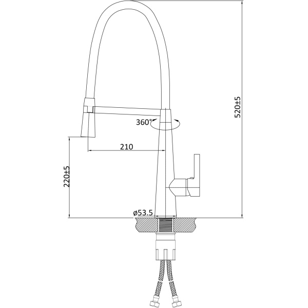 LUXA Sink Mixer – PK1002 - Image 3
