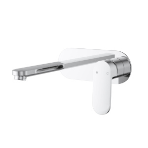 Cora Ellipse handle Wall Basin Mixer Combination