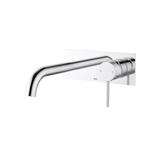 IKON Hali Wall Basin Mixer Combination Curved Spout
