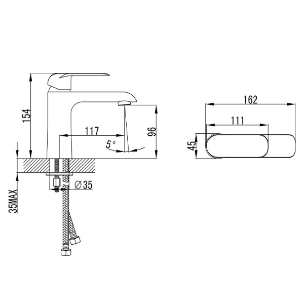 IKON/ KARA BASIN MIXER - HYB11-201 - Image 7