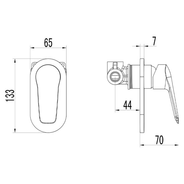IKON/ SULU WALL MIXER - HYB33-301 - Image 2