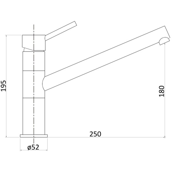 OTUS SWIVEL SINK MIXER - PC1011SB - Image 2