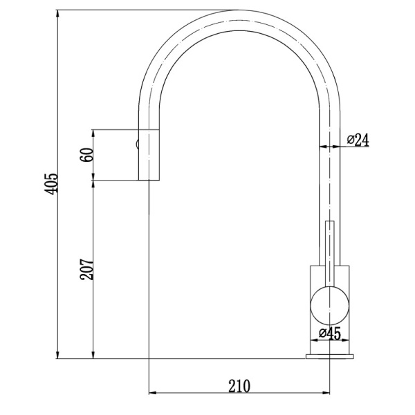 OTUS PULL-OUT SINK MIXER - PC1016SB - Image 5