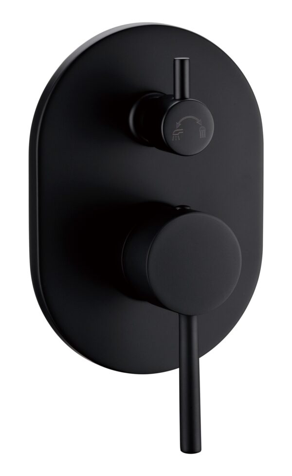 OTUS PIN HANDLE WALL MIXER WITH DIVERTER - PC3002SB - Image 2