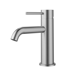 Otus Slimline SS Basin Mixer Curved Spout - PLC2001SS