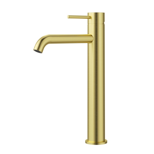 Otus Slimline SS Highrise Basin Mixer Curved Spout - PLC2002SS - Image 4