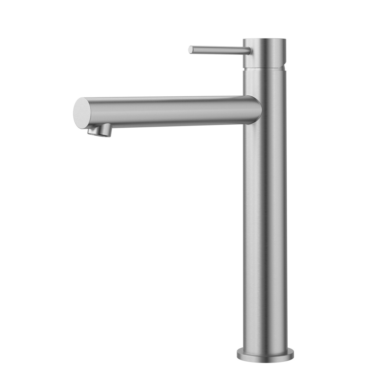 Otus Slimline SS304 Basin Mixer High Rise Straight Spout Stainless Steel