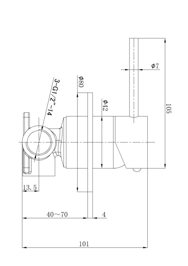 Otus Slimline SS Wall Mixer Trim Kits - PLC3001SS-TK - Image 6
