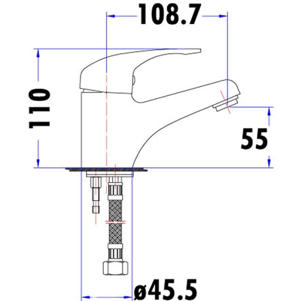 RUBY BASIN MIXER - PM2002SW - Image 2