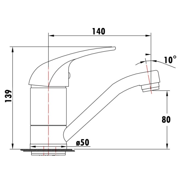 MINA HOLLOW-OUT HANDLE BASIN MIXER - PQ-1001SWC - Image 2