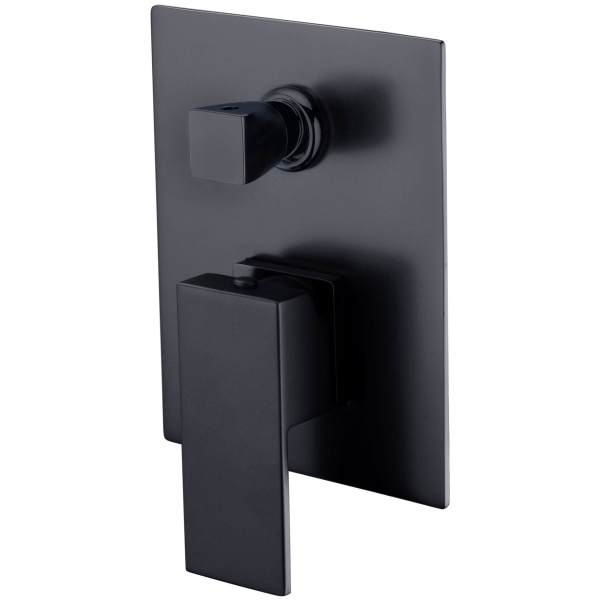 ROSA SQUARE BATH/SHOWER MIXER WITH DIVERTER - PSS3002SB - Image 2