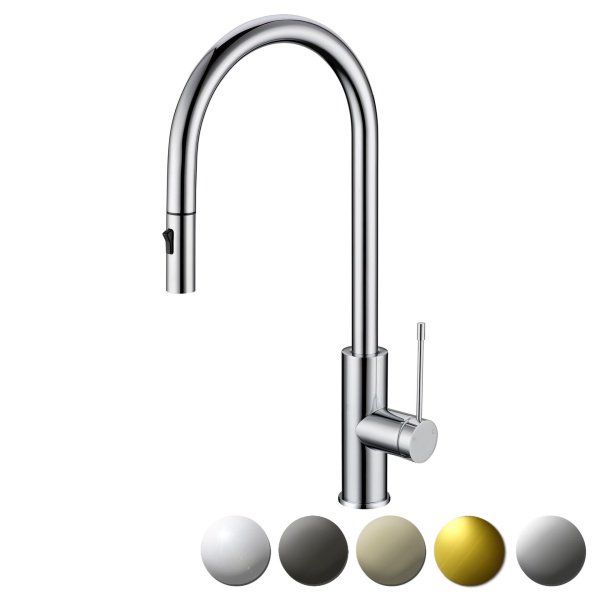 Aziz-II Pull Out Sink Mixer PCC1003 Chrome