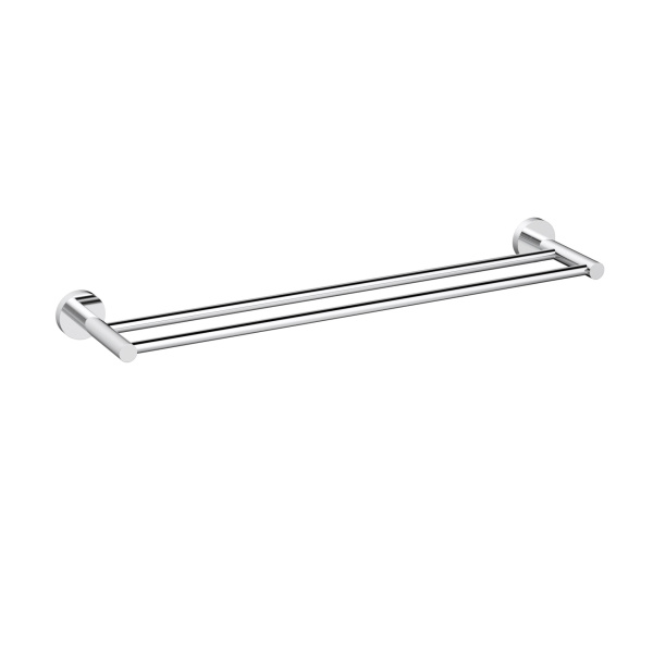 OTUS SLIMLINE DOUBLE TOWEL RAIL 600MM - 4501-600SS - Image 5