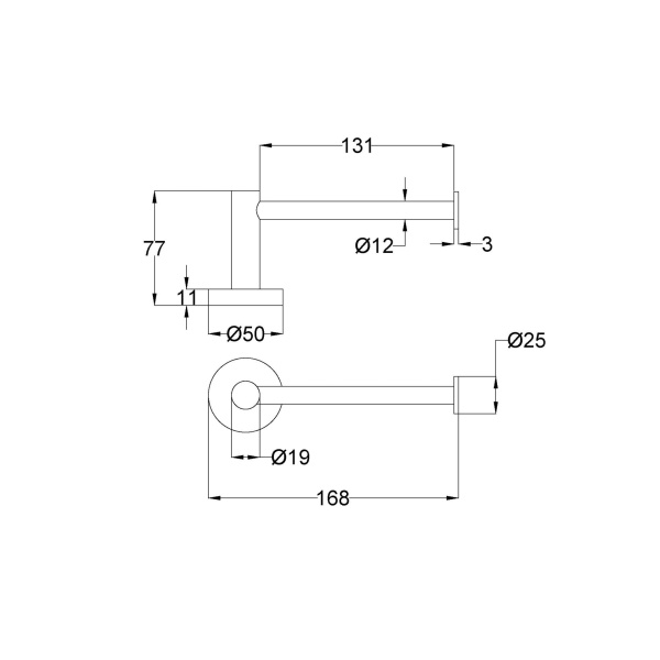 OTUS SLIMLINE TOILET PAPER HOLDER - 4516A-SS - Image 7