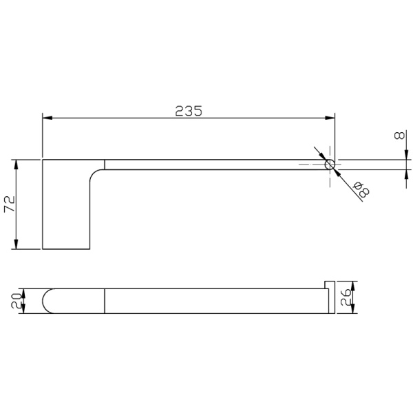 CORA TOWEL BAR - 5305 - Image 7