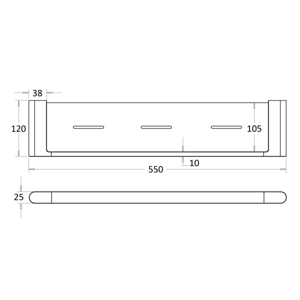 FLORES METAL SHELF CHROME - 55309 - Image 6