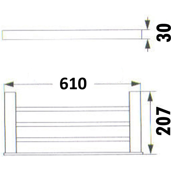ROSA TOWEL RACK - 6482 - Image 4