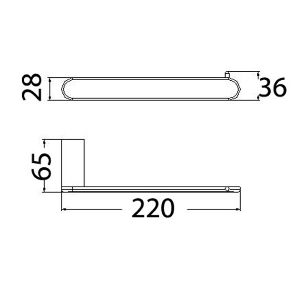 DOVE TOWEL BAR - 7304 - Image 2
