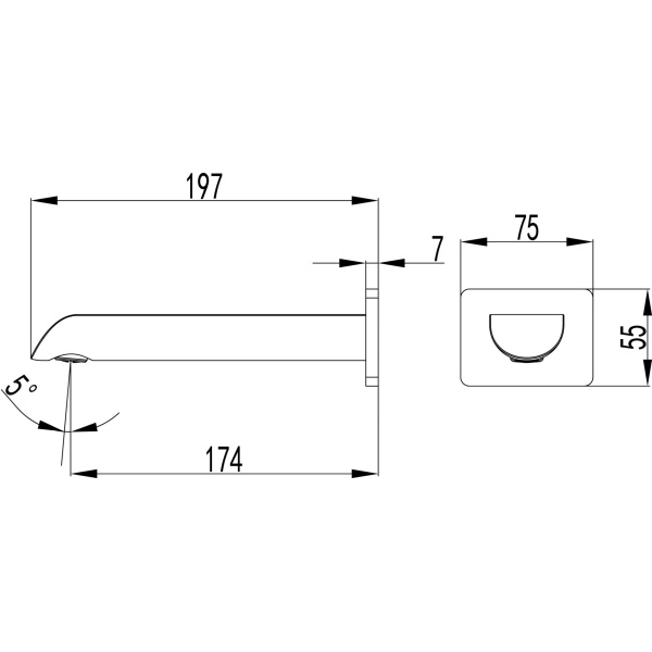 IKON / KARA BATH SPOUT - HYB11-802 - Image 5