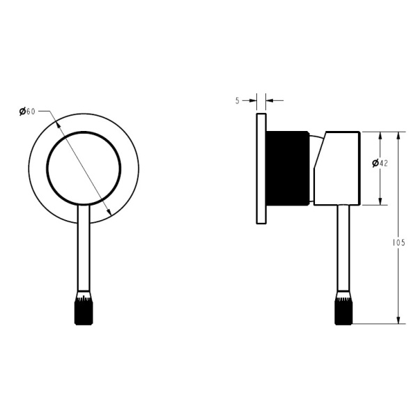 IKON/Linie Wall Mixer Trim Kit. HYB585-303TK-BN - Image 5