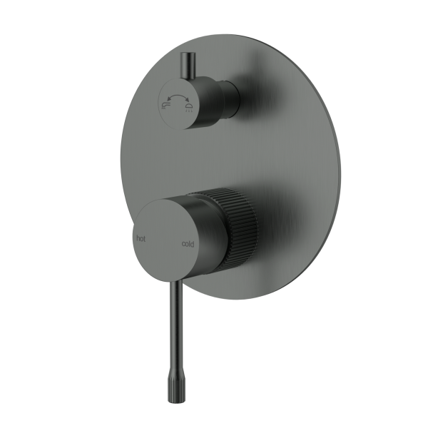 IKON/Linie Wall Diverter Mixer Trim Kit. HYB585-501TK-BN - Image 3
