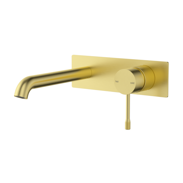 IKON/Linie Wall Basin Mixer Trim Kit with 220mm spout. HYB585-602TK-BN-220 - Image 4