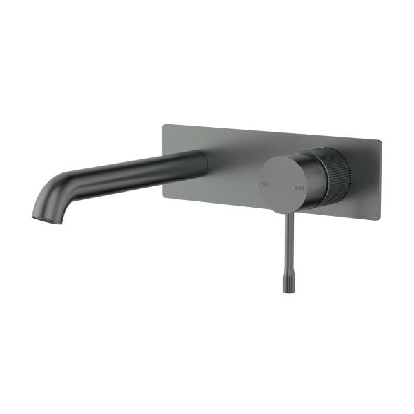 IKON/Linie Wall Basin Mixer Trim Kit with 220mm spout. HYB585-602TK-BN-220 - Image 3