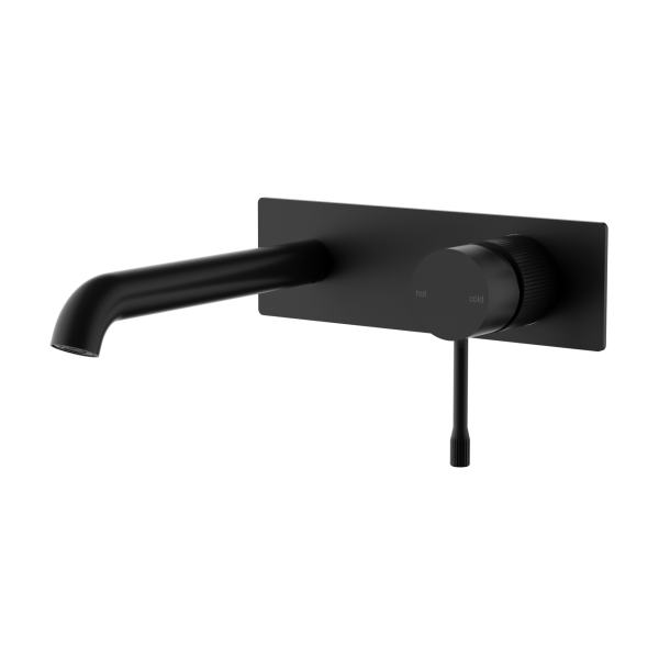IKON/Linie Wall Basin Mixer Trim Kit with 220mm spout. HYB585-602TK-BN-220 - Image 2