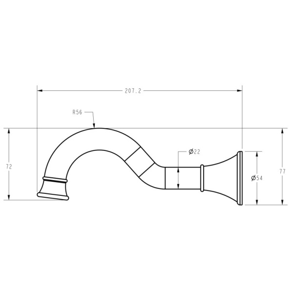 IKON/ CLASICO BATH SPOUT - HYB868-801 - Image 5