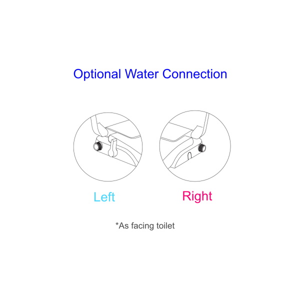LUELUE LB5000 D Shape Toilet Seat Bidet - Image 3