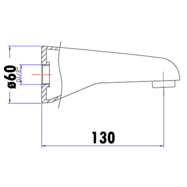 YALE BATH SPOUT - PHD-1001 - Image 2