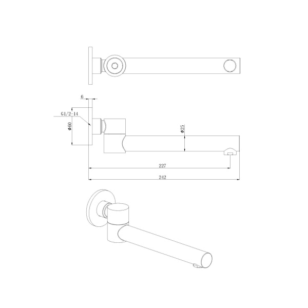 OTUS SWIVEL BATH SPOUT - PHD1005SW - Image 6