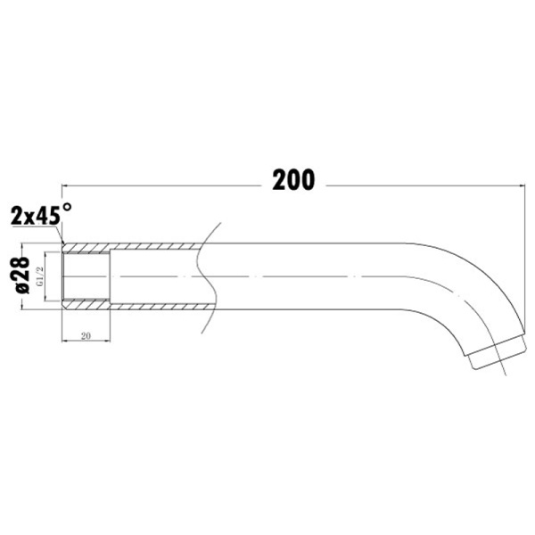 YALE BATH SPOUT - PHD-1007 - Image 3