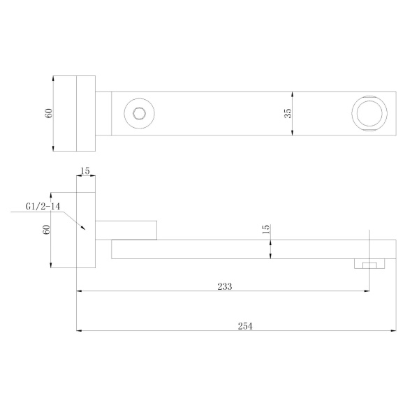 ROSA SWIVEL BATH SPOUT - PHD1008SW - Image 4