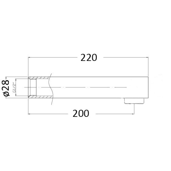 YALE BATH SPOUT - PHD1009 - Image 2