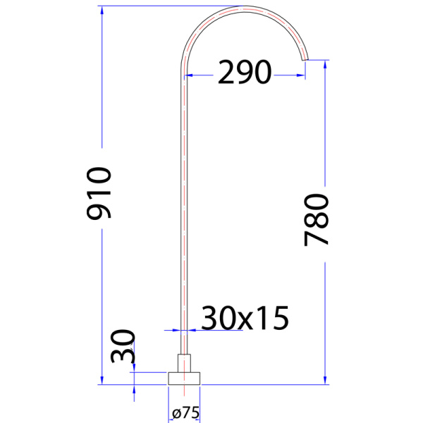 YALE ROUND FREESTANDING BATH SPOUT - PHD1021FM - Image 6