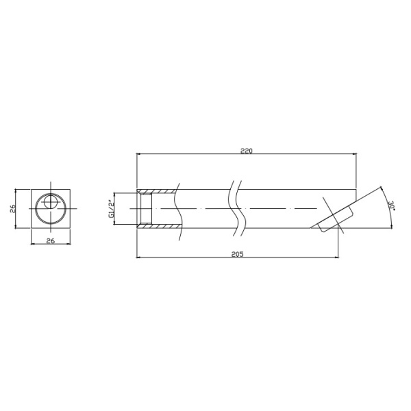 YALE BATH SPOUT - PHD220 - Image 2
