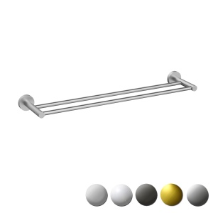 OTUS SLIMLINE DOUBLE TOWEL RAIL 600MM - 4501-600SS