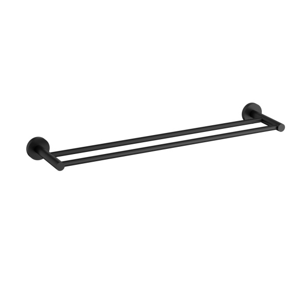 OTUS SLIMLINE DOUBLE TOWEL RAIL 600MM - 4501-600SS - Image 2