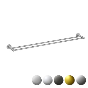 OTUS SLIMLINE DOUBLE TOWEL RAIL 900MM - 4501-900SS