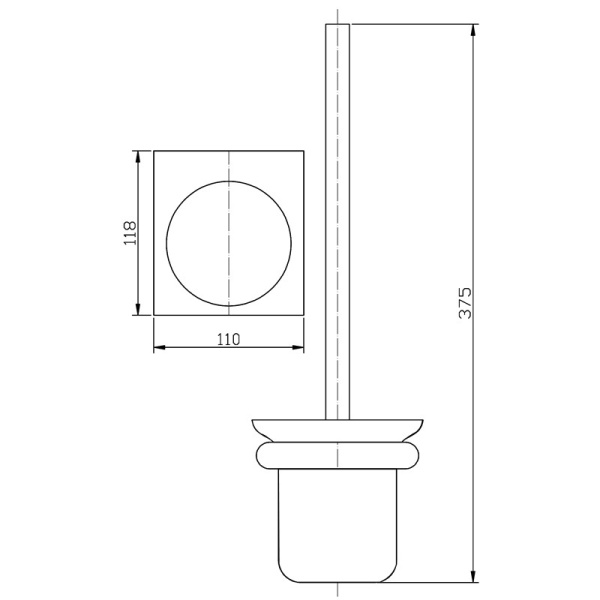 CORA TOILET BRUSH SET- 5308 - Image 5
