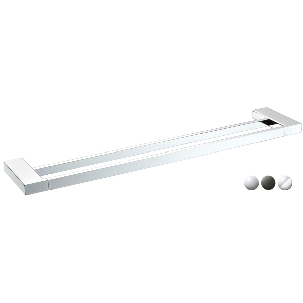 EDEN DOUBLE TOWEL RAIL 800MM - 5602-800