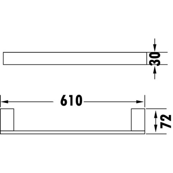ROSA SINGLE TOWEL RAIL - 6408-610 - Image 4