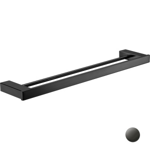 ROSA BLACK DOUBLE TOWEL RAIL 6408D-750-B