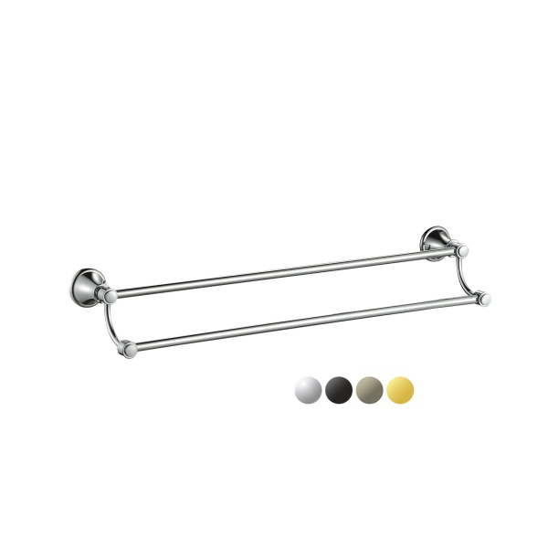 IKON/Clasico Double Towel Rail 800mm - 66502-800