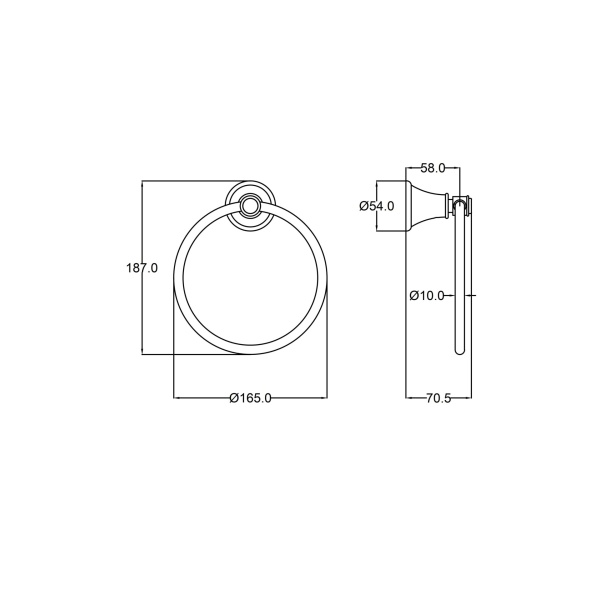 IKON / Clasico Towel Ring - 66503 - Image 6